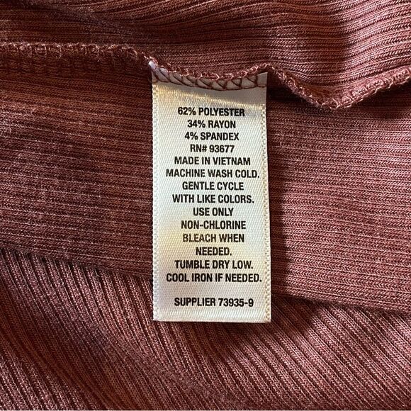 a.n.a. NWT Henley T-shirt Mauve Pink Large - Picture 10 of 10